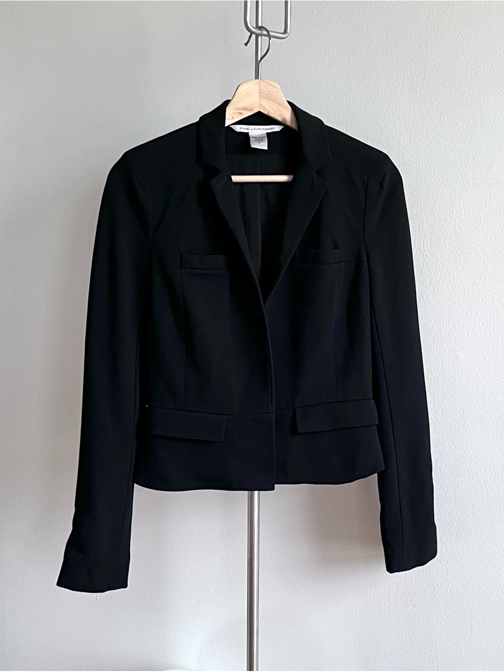 Diane Von Furstenberg Black Women's Tailored Blazer